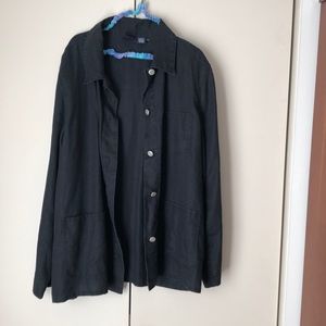 Black linen jacket